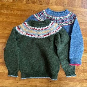 2 Brora Girls Age 3-4 Wool Sweaters